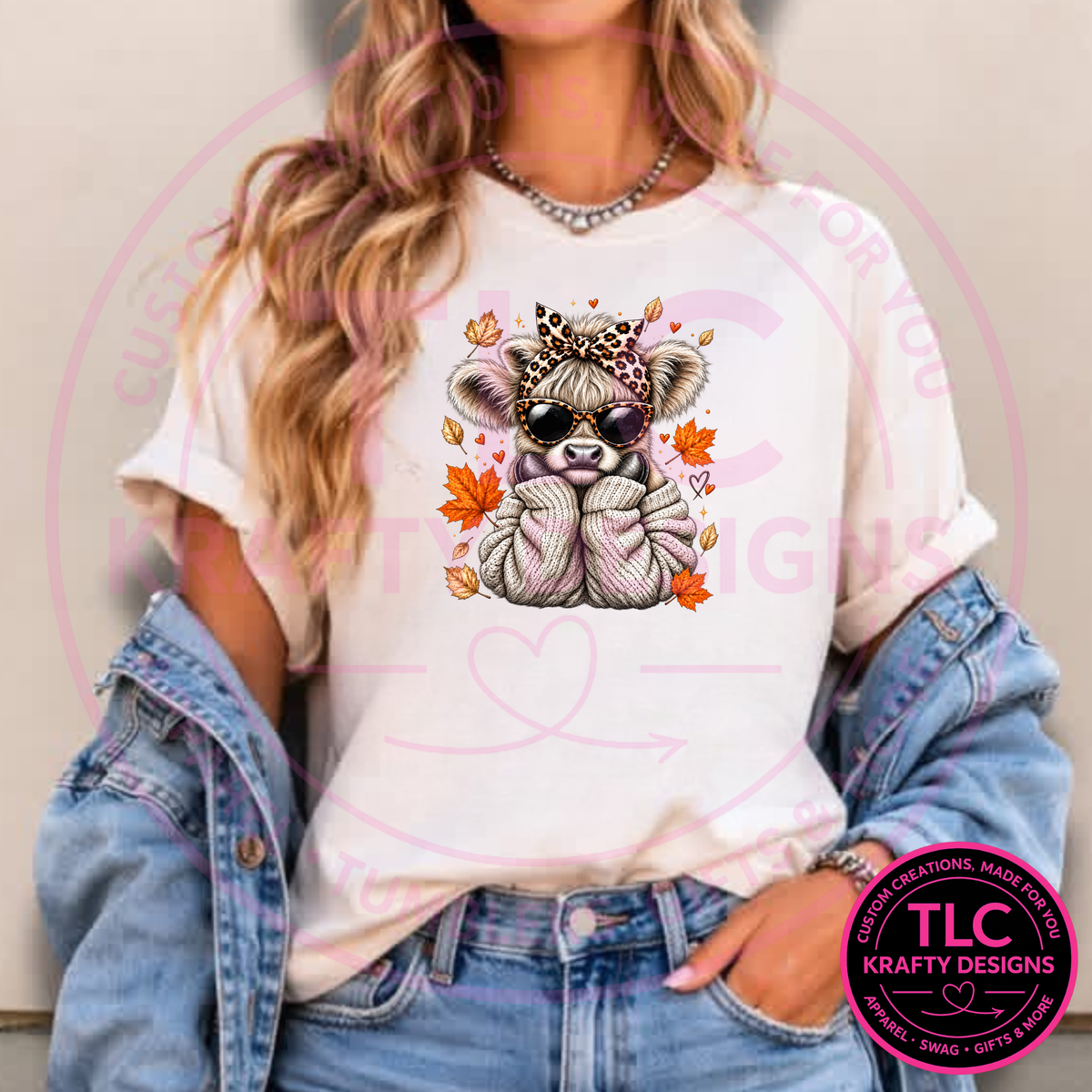 Cozy Fall Highland Cow Design – Autumn Vibes Apparel