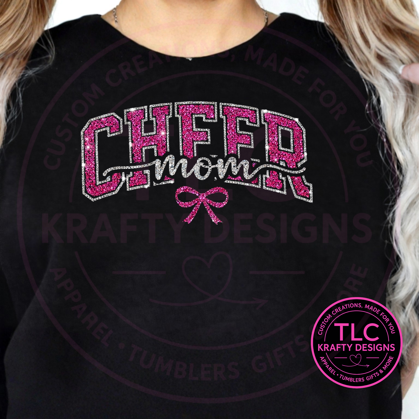 PREORDER XL Cheer Mom Pink Rhinestone Patch – Cheer Apparel Iron-On/ Sew-On Patch