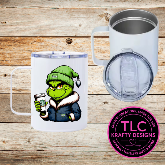 Seattle Football Green Man Mug - 12oz Travel Mug With Lid CK