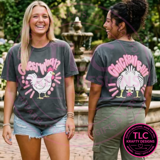 Guess What? Chicken Butt Front & Back Design – Animal Humor Apparel