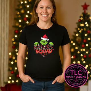 Green Man Nurse Squad Christmas T-Shirt – Healthcare Long or Short Sleeve Tee
