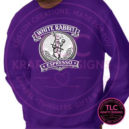 White Rabbit Espresso Logo Apparel - White Rabbit Espresso Business Swag