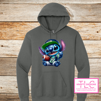 Stitch Seattle Football Sweatshirt – Football Season Crew Neck or Hoodie