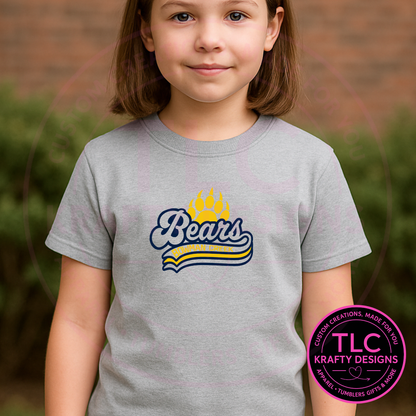 Bowman Creek Bears Multicolor Logo Apparel - Bowman Creek Elementary Spirit Wear