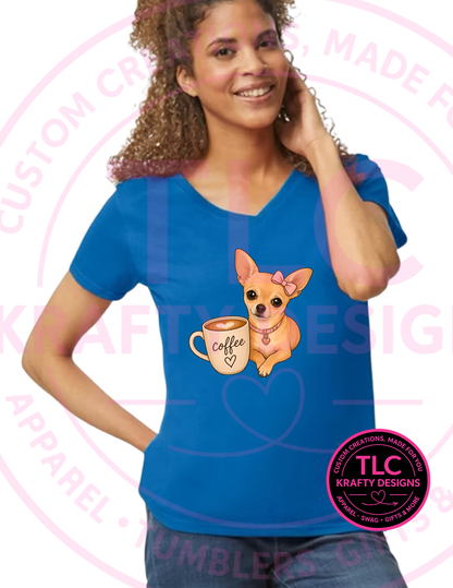 Coffee And Chihuahua Lover Design – Dog Mom Apparel