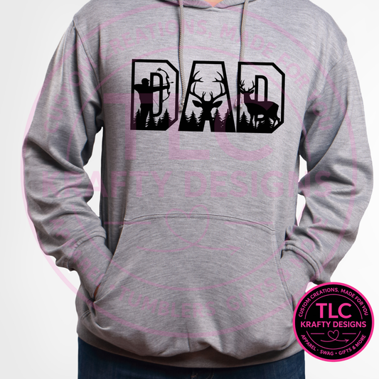 Hunting Dad Deer Silhouette Design – Dad Life Apparel