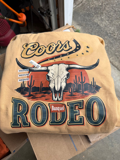 Coors Rodeo Longhorn Skull Logo Top – Classic Beer Shirt
