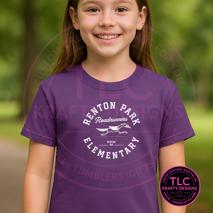 Renton Park Elementary Roadrunners T-Shirt – Youth & Adult Spirit Wear