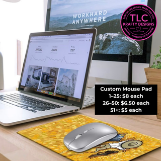 Custom Branded Mouse Pad : Promotional Desk Accessory - Personalized Business Swag