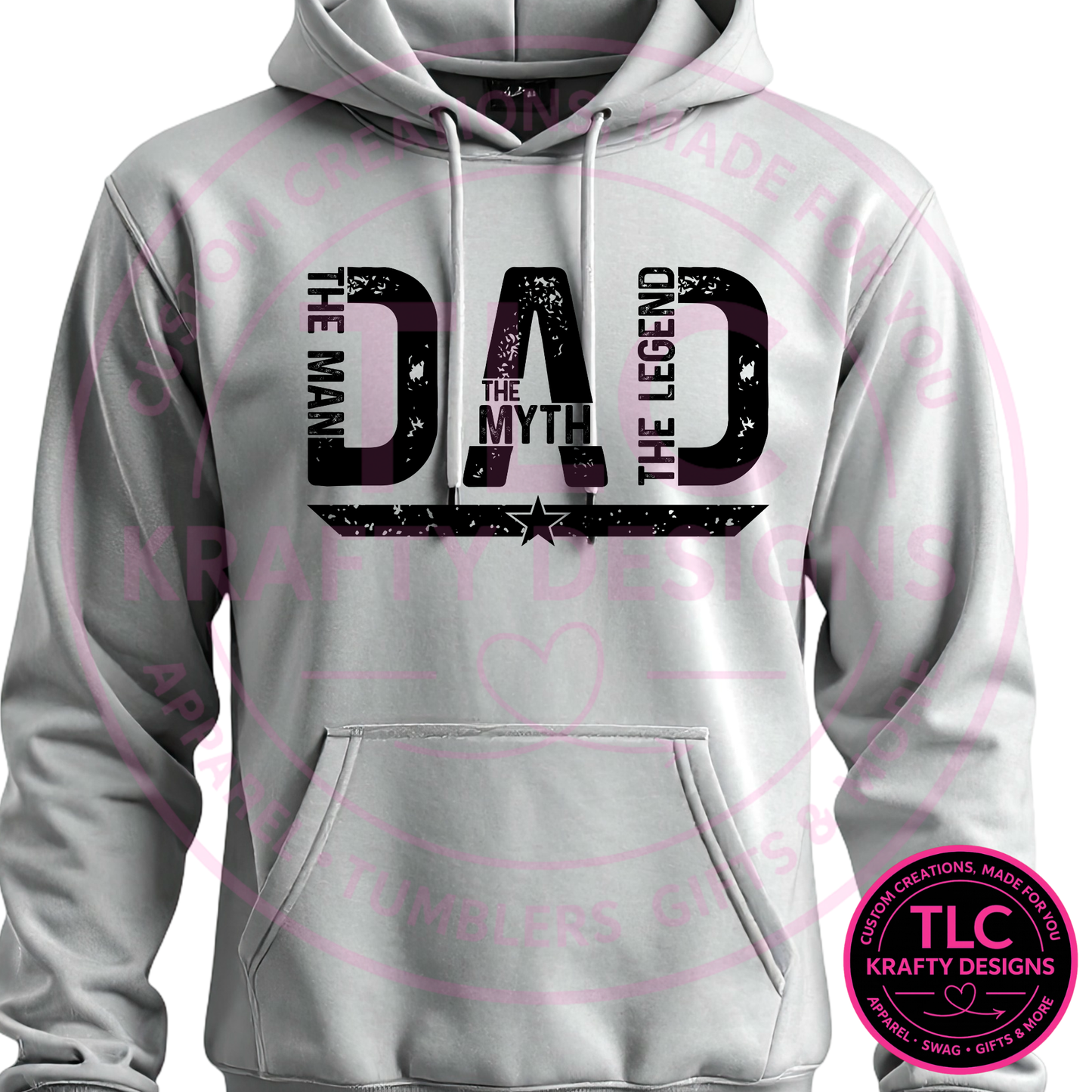 Dad The Man The Myth The Legend Distressed Design – Dad Life Apparel