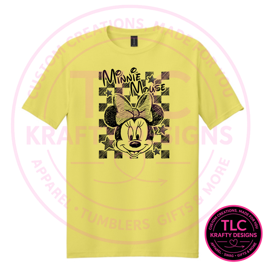 Classic Girl Mouse Character Design – Cartoon Inspired Graphic Apparel