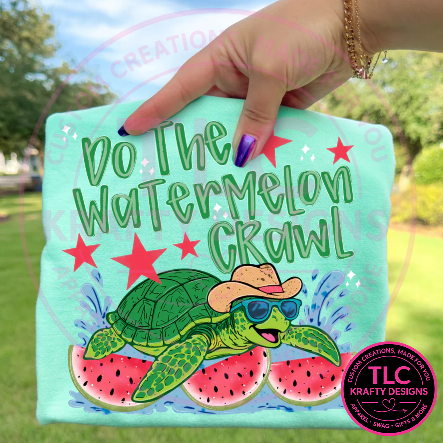 Do The Watermelon Crawl Turtle Design – Summer Vibes Apparel