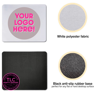 Custom Branded Mouse Pad : Promotional Desk Accessory - Personalized Business Swag