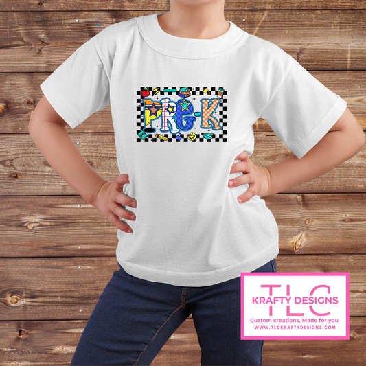 Colorful Grade Level Youth T-Shirts – Back to School Graphic Tees