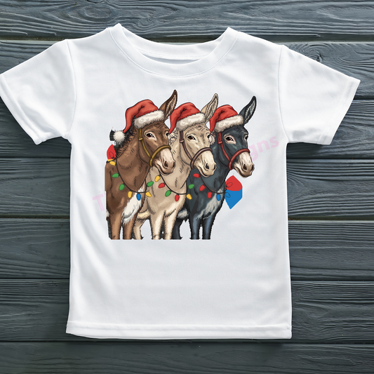 Festive Donkey Christmas T-Shirt