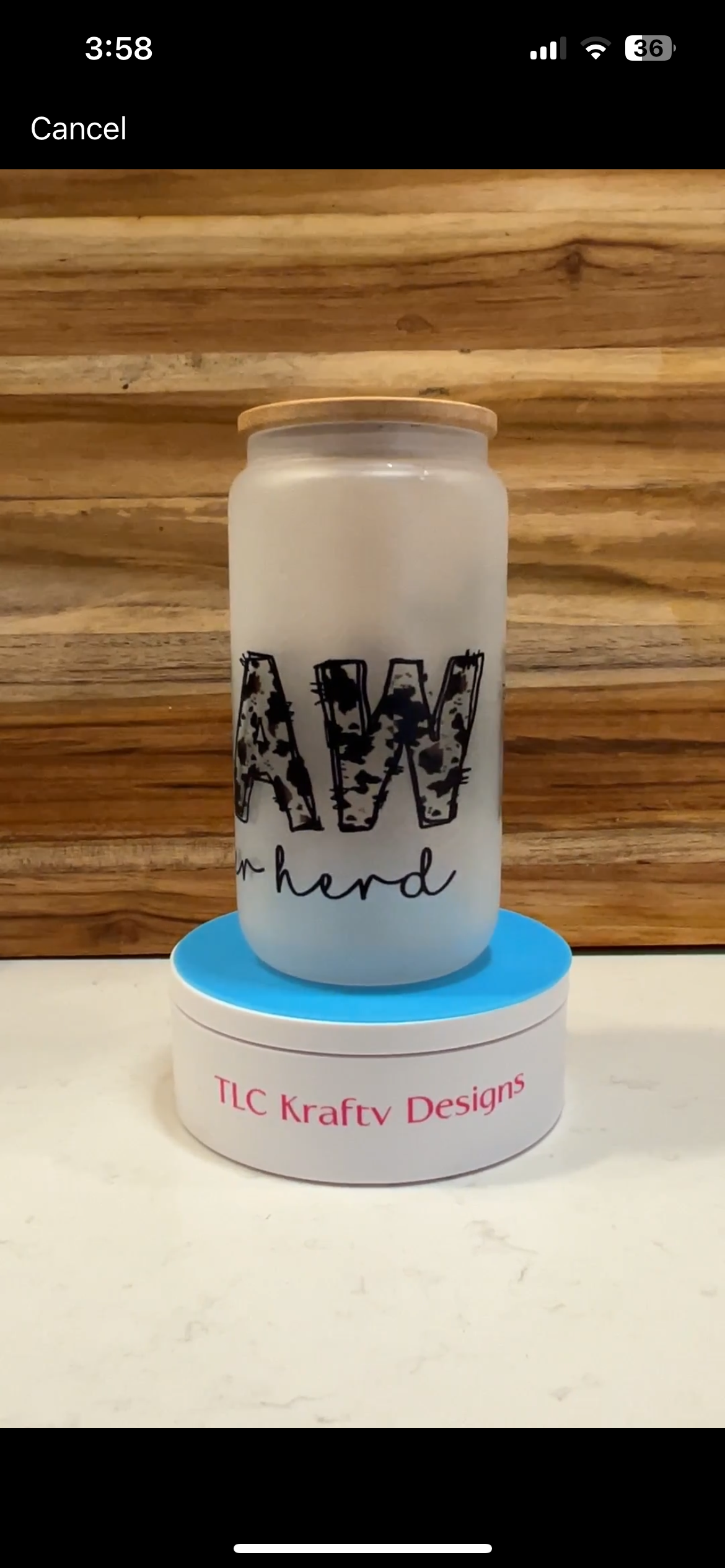 Endearing sublimation 16oz glass tumbler, specially designed for all the mamas out there who adore their "herd" with all their heart.