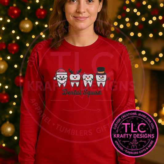 Dental Squad Sweatshirt - Festive Christmas Crew Neck or Hoodie CK