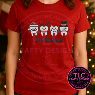 Dental Squad T-Shirt - Festive Christmas Long or Short Sleeve Tee CK