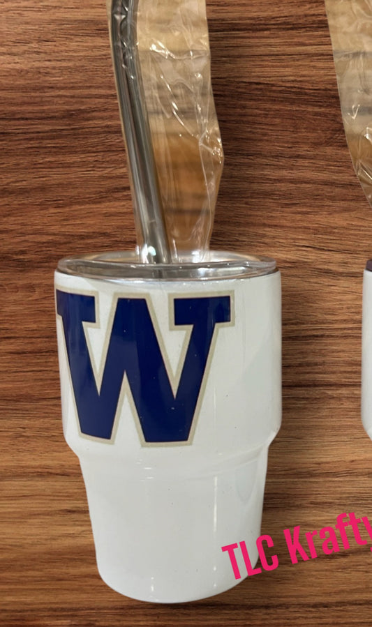 Washington Huskies “W” 3oz Shot Glass