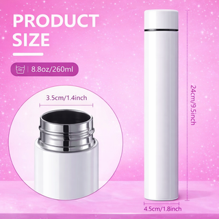 Personalized 8 oz Slim Water Bottle – Custom Logo or Name Stainless Steel Bottle