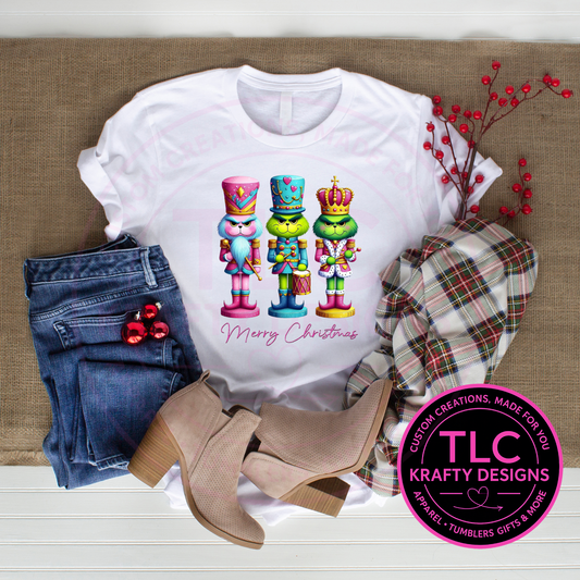 Step into the holiday spirit with this fun and festive Nutcracker Christmas T-Shirt! 🎄✨