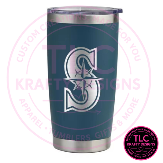 PREORDER Seattle Baseball Design - 20oz Engraved Tumbler Collection