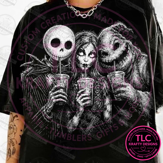 Spooky Friends Coffee Break Design – Spooky Season Apparel