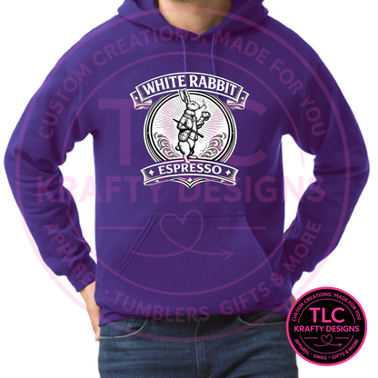 White Rabbit Espresso Logo Apparel - White Rabbit Espresso Business Swag
