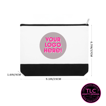 Custom Branded Zipper Pouch : Branded Organization Bags - Personalized Business Swag