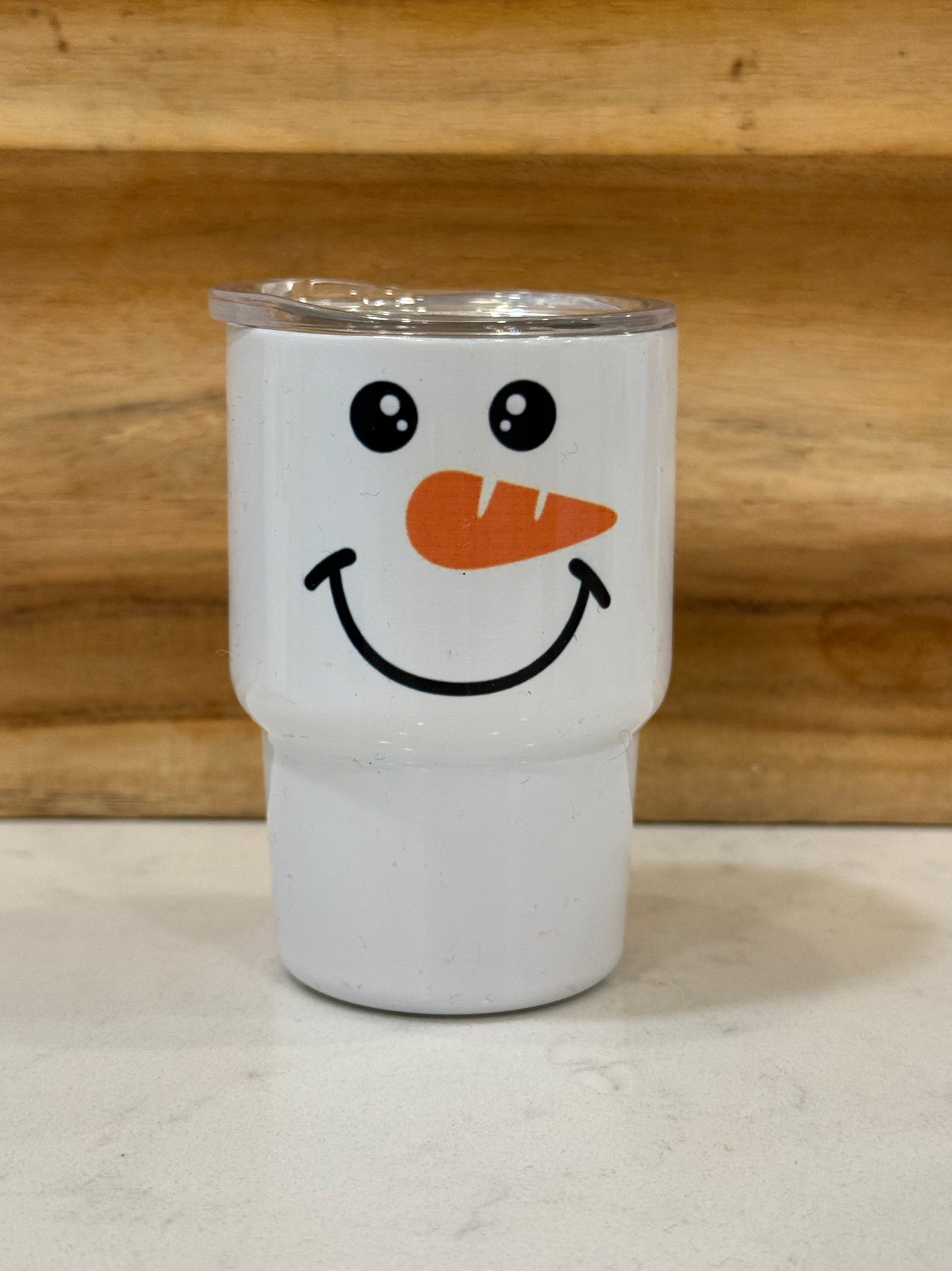 Snowman 3 ounce mini shot glass