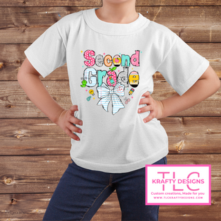 Colorful Grade Level Youth Shirts – Pre-K to 5th Grade Back-to-School Tees