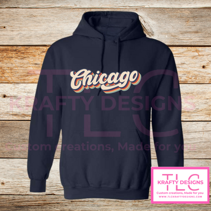Retro Chicago Sweatshirt – Vintage-Inspired City Pride