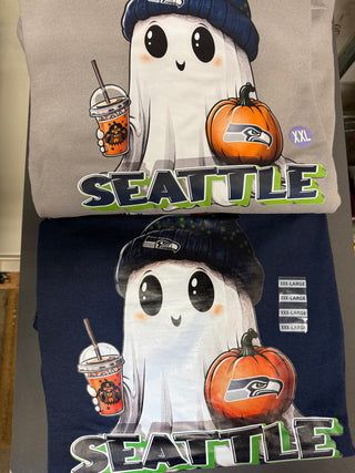 Seattle Football Ghost — Ready to Ship (Halloween Last Chance)