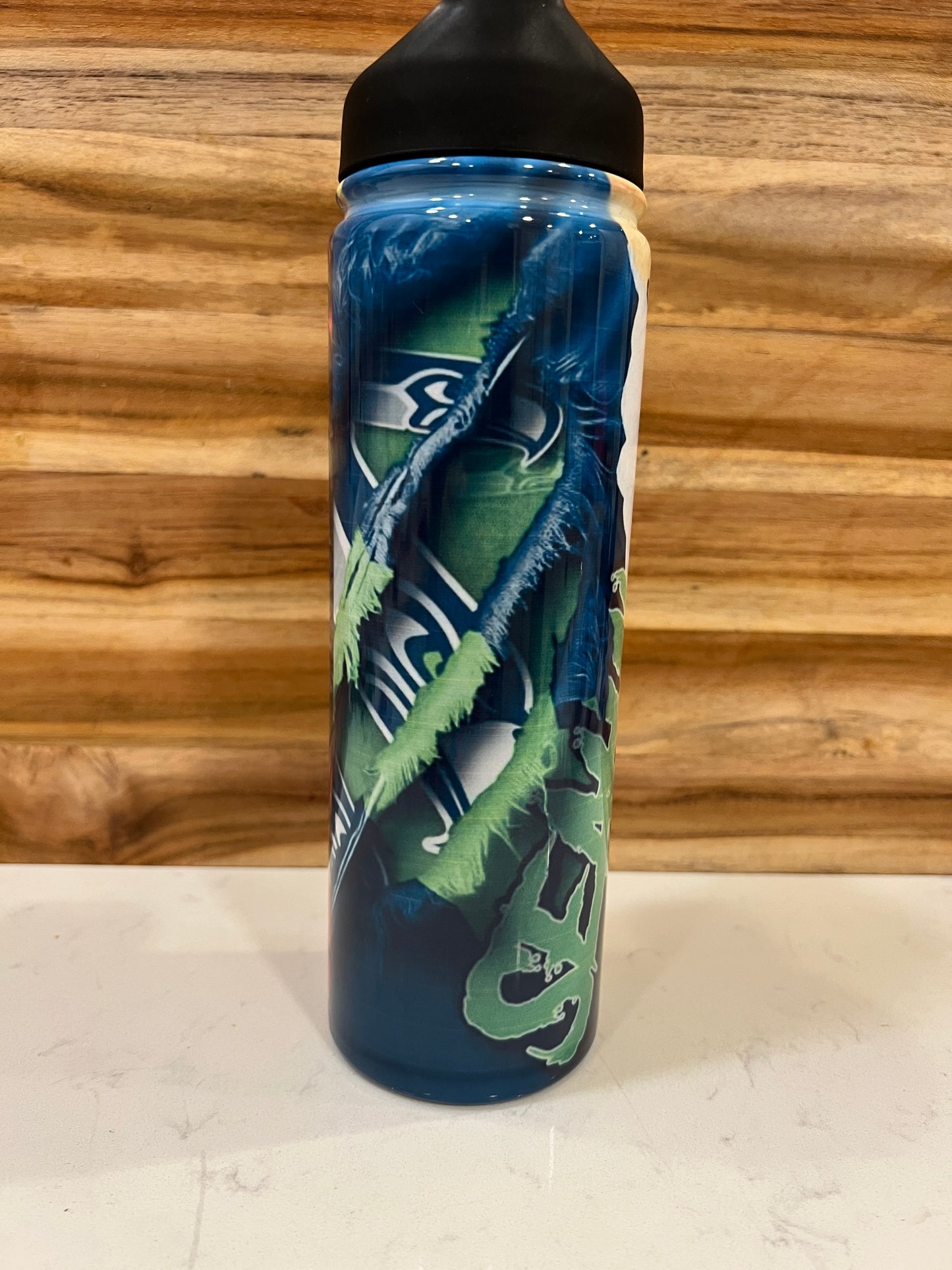 22oz Firefighter / Seahawks Cup with Handlle