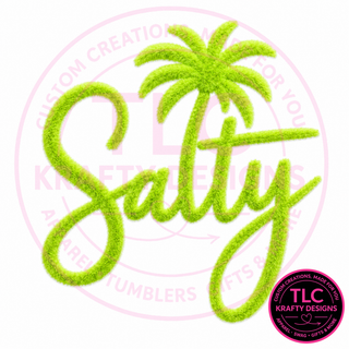 Salty Green Fuzzy Chenille Patch Design – Summer Vibes Patch Apparel