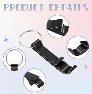 Personalized Bottle Opener Keychain – Custom Laser Engraved Aluminum Keychain | Add Your Logo, Name or Design