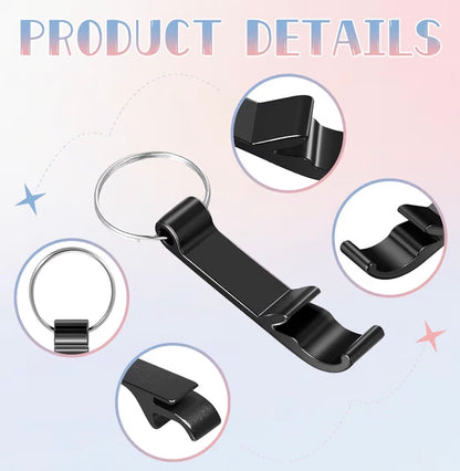 Personalized Bottle Opener Keychain – Custom Laser Engraved Aluminum Keychain | Add Your Logo, Name or Design