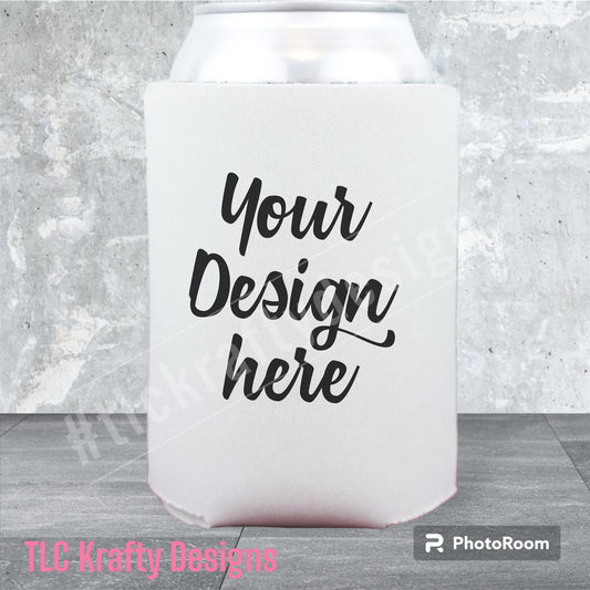 Personalize and add your own design to our Koozie Standard Can Cooler