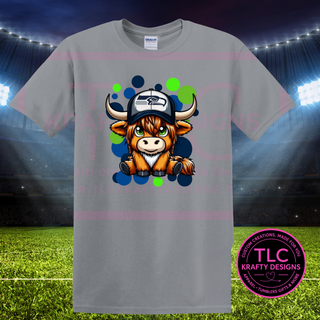 Football Spirit Cow Graphic – T-Shirt or Sweatshirt
