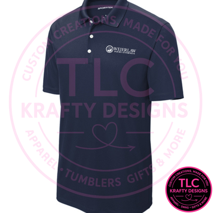 WEIERLAW Sport-Tek Polo Shirt, Embroidered Law Firm Staff Uniform, Sport-Tek Ladies PosiCharge RacerMesh Polo, Attorney Office Apparel