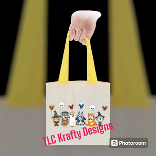 Ghost & Skeleton Halloween Theme Trick or Treat Bag
