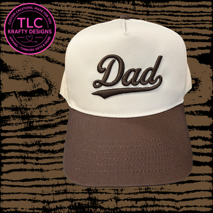 Dad Script Embroidered Hat