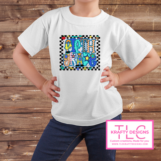Colorful Grade Level Youth T-Shirts – Back to School Graphic Tees