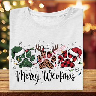 Merry Woofmas Youth Design - Christmas Dog Graphic Apparel