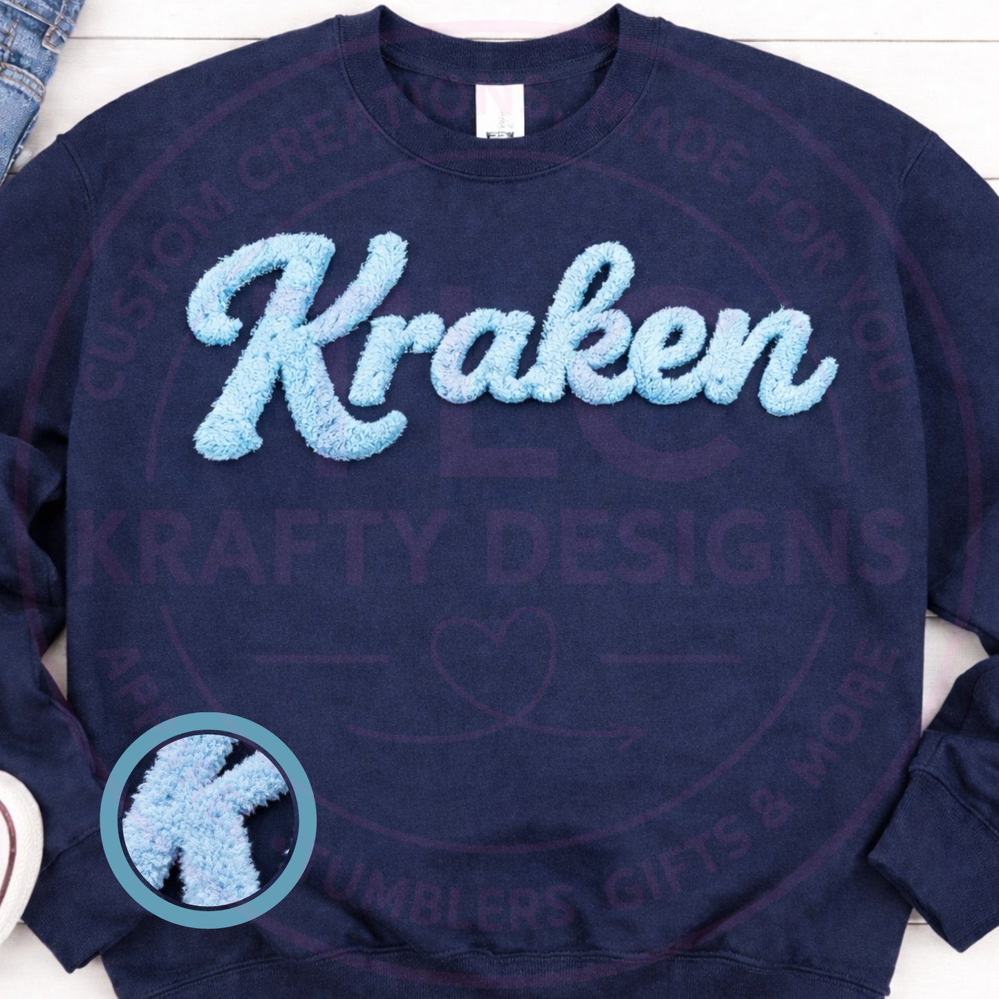 PREORDER XL Seattle Hockey Fluffy Chenille Patch