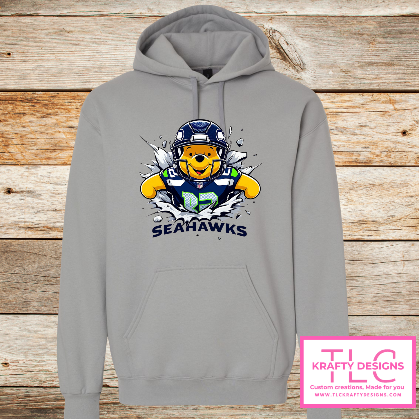 Break Through Bear Seattle Football Sweatshirt – Football Season Crew Neck or Hoodie CK