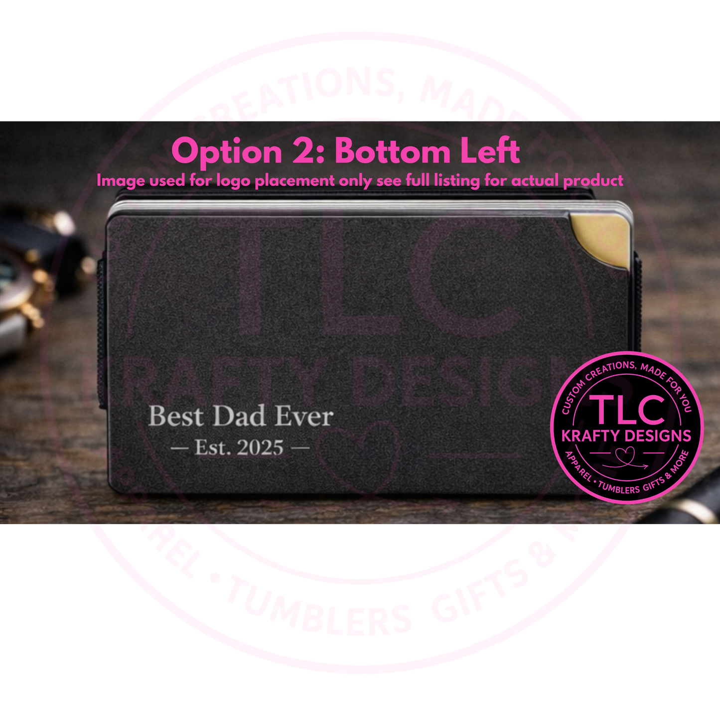 Best Dad Ever Engraved Minimalist Wallet - Slim Metal Card Holder