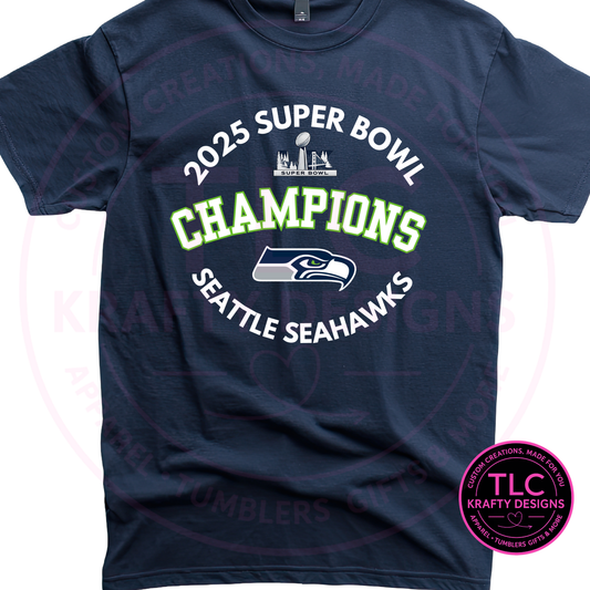 Football Championship Celebration Circular Graphic Apparel – T-Shirt or Sweatshirt