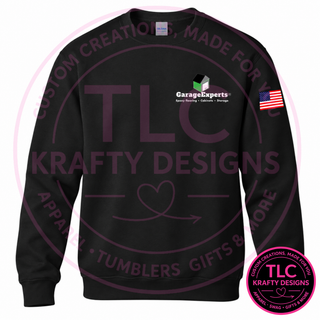 GarageExperts Custom Logo Sweatshirt - Custom Logo Work Wear