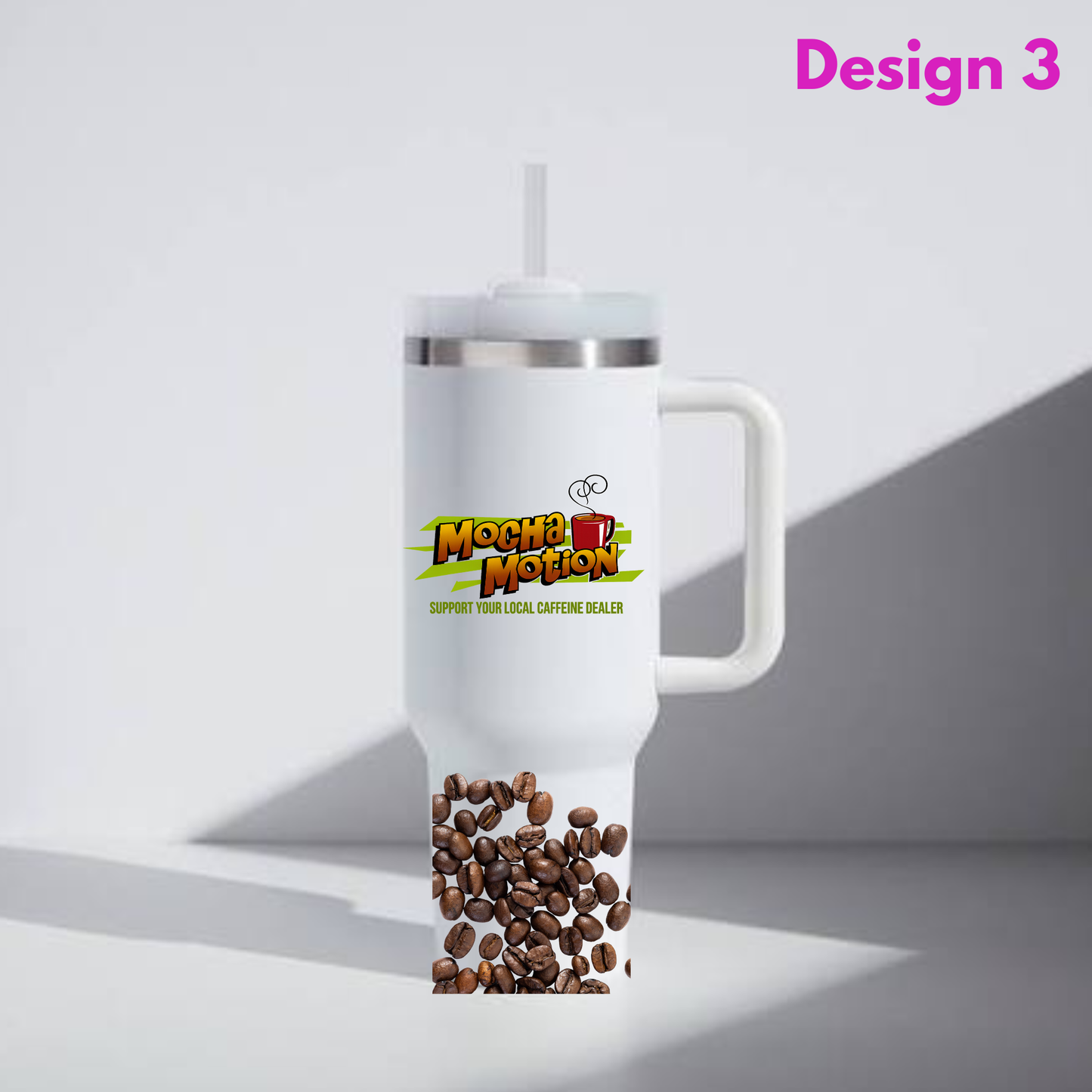 Mocha Motion 40oz Tumblers – Support Your Local Caffeine Dealer! ☕(Hot or Cold)